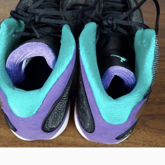 Rare DEADSTOCK Nike Jordan 13s 6.5y purple blue black - Picture 4 of 6